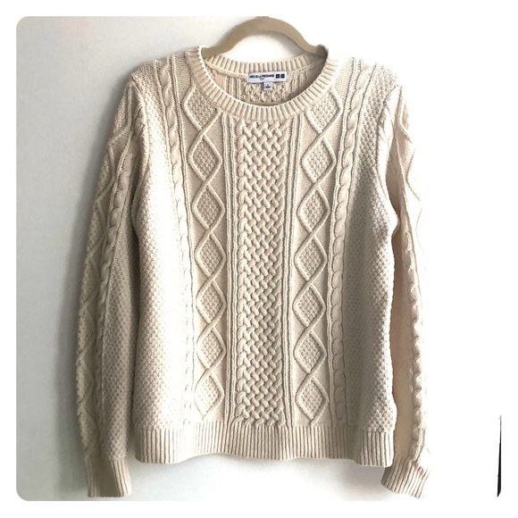 ines de la fressange for uniqlo | Sweaters | Ines De La Fressange For  Uniqlo Cable Sweater | Poshmark